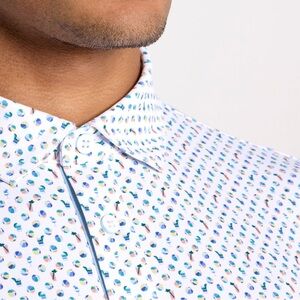 Men’s new Walter Hagen poolside convo white size XXLT 4 way stretch moisture